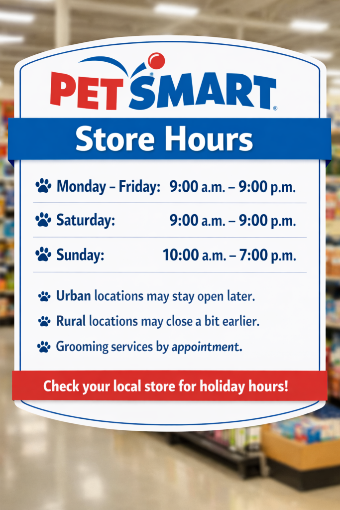 PetSmart Store Hours
