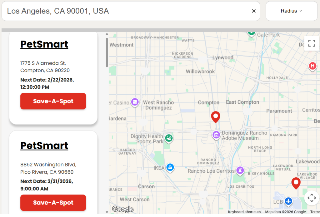 ShotVet Clinic Finder