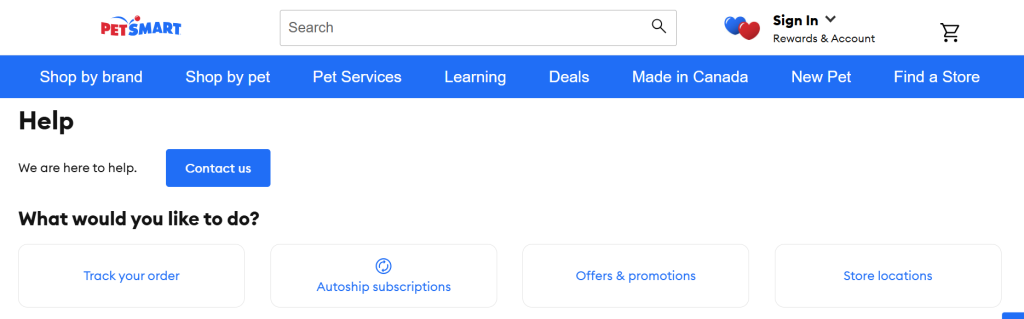 PetSmart Help Center