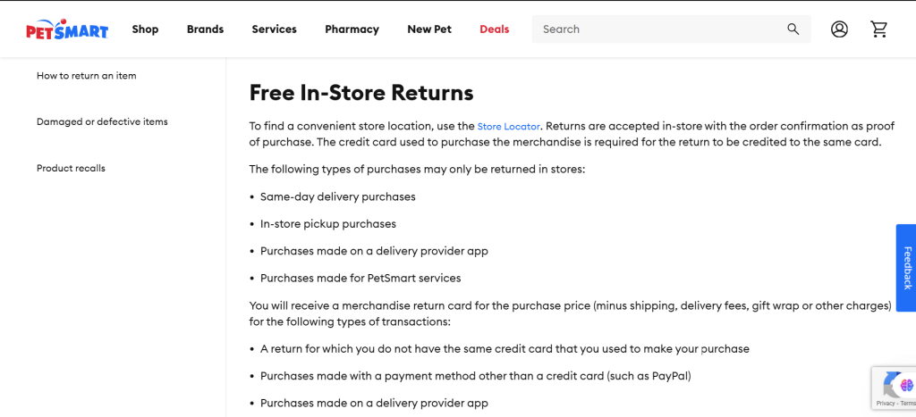 How to Return Items In-Store