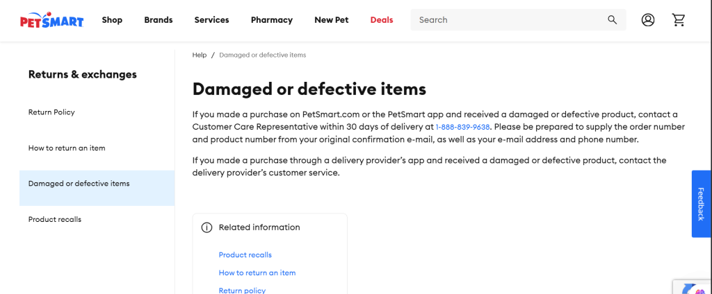 Non-Returnable Items and Exceptions