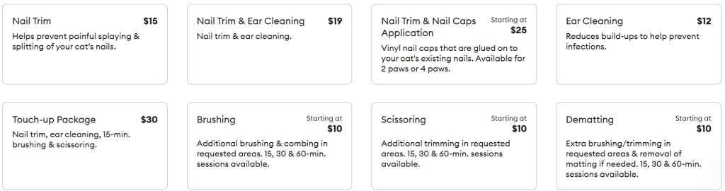 Walk-In Grooming Options