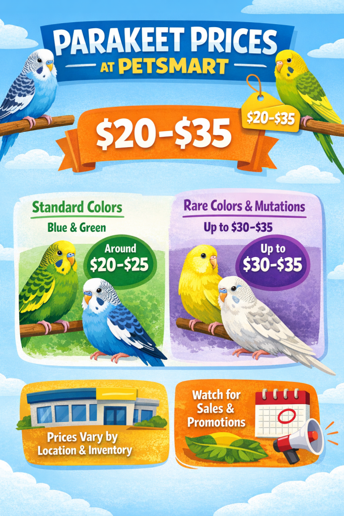 PetSmart Parakeet Prices