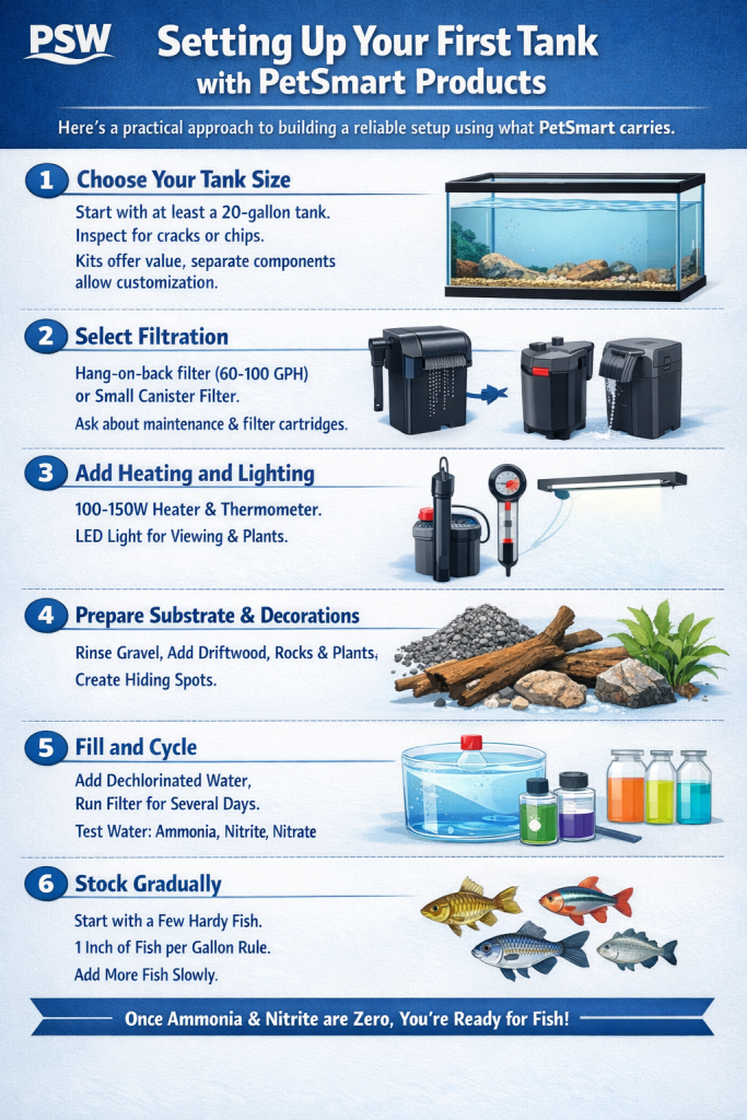 Setting Up Your First Tank with PetSmart Products